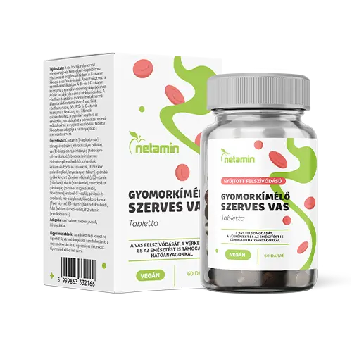 Netamin Gyomorkímélő Szerves Vas tabletta